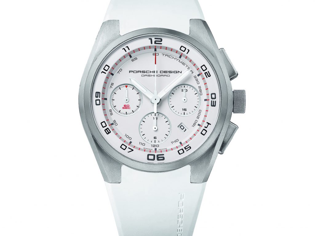 P6620 Porsche Design P6620 Dashboard Timepiece in White - John Rippel USA